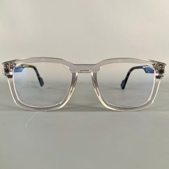 FACE A FACE Gordon 1 Grey Clear Marbled Acetate Eyewear